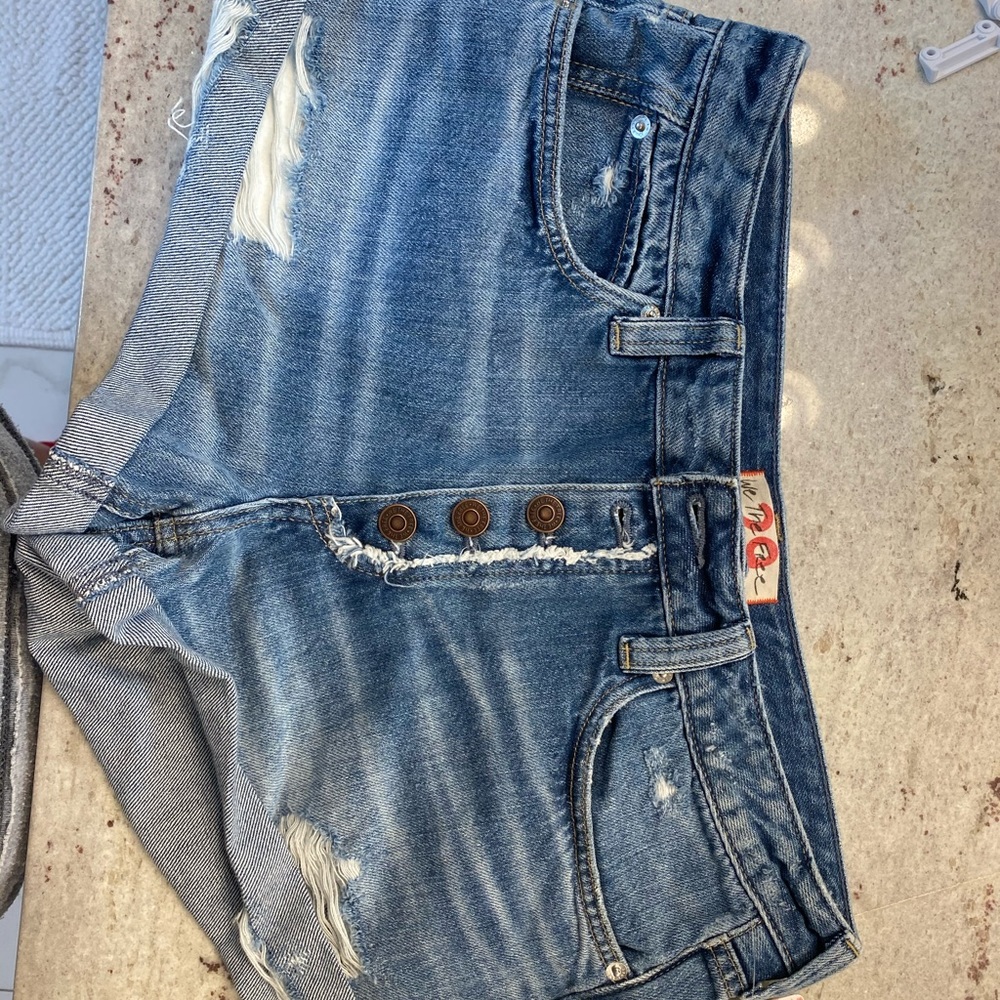 Free People Romeo Rolled denim shorts